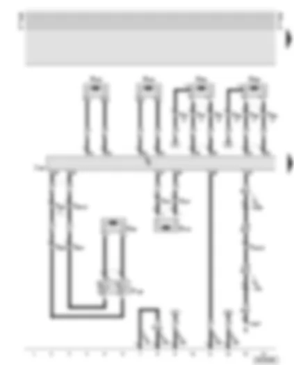 Wiring Diagram  AUDI A8 2000 - Airbags and belt tensioners for driver and front passenger