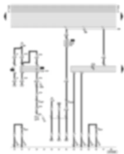 Wiring Diagram  AUDI A8 2000 - Motronic control unit - starter inhibitor relay