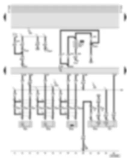 Wiring Diagram  AUDI A8 2002 - Motronic control unit - knock sensors - engine speed sender - coolant temperature senders