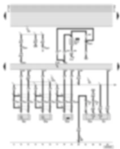 Wiring Diagram  AUDI A8 2000 - Motronic control unit - knock sensors - engine speed sender - coolant temperature senders