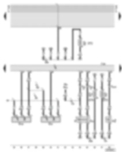 Wiring Diagram  AUDI A8 2000 - Motronic control unit - hall sender - brake light switch - clutch pedal switch
