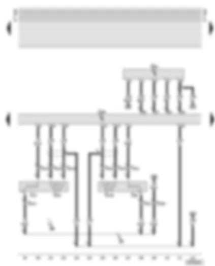 Wiring Diagram  AUDI A8 2000 - Motronic control unit - lambda probes - air mass meter