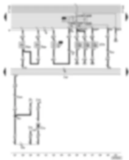 Wiring Diagram  AUDI A8 2000 - Motronic control unit - fuel pump relay - inlet camshaft timing adjustment valves