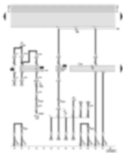 Wiring Diagram  AUDI A8 2001 - Motronic control unit - starter inhibitor relay