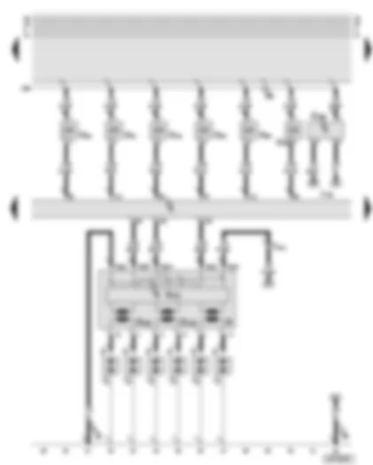 Wiring Diagram  AUDI A8 2000 - Motronic control unit - ignition coils - injectors