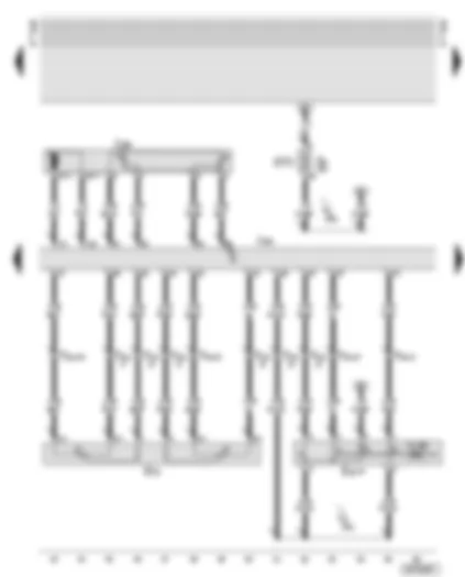 Wiring Diagram  AUDI A8 2000 - Motronic control unit - throttle valve control unit - accelerator pedal position senders - cruise control system switch