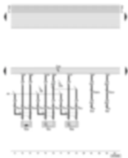 Wiring Diagram  AUDI A8 2000 - Motronic control unit - engine speed sender - knock sensors