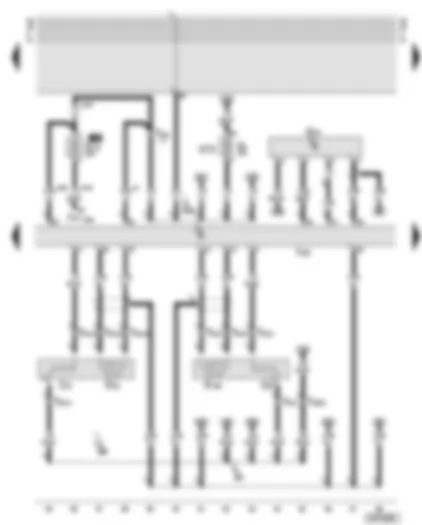 Wiring Diagram  AUDI A8 2001 - Motronic control unit - air mass meter - lambda probes upstream of catalytic converter