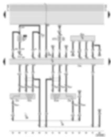 Wiring Diagram  AUDI A8 2000 - Motronic control unit - air mass meter - lambda probes