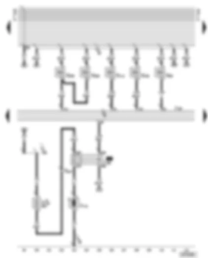 Wiring Diagram  AUDI A8 2000 - Motronic control unit - activated charcoal filter system solenoid valve 1 - secondary air pump relay - secondary air pump motor - inlet camshaft timing adjustment valves