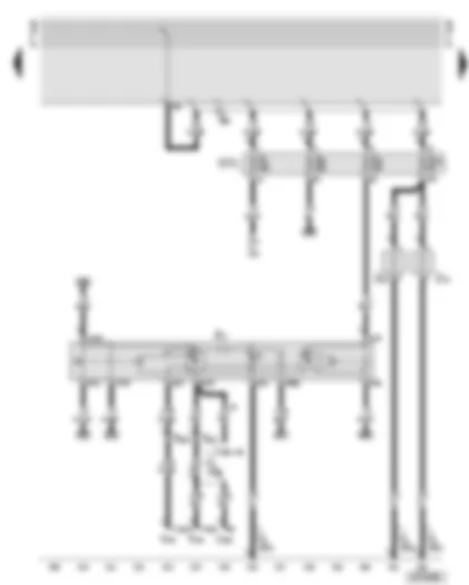Wiring Diagram  AUDI A8 2001 - Hazard warning light switch - heated washer jets - fuses