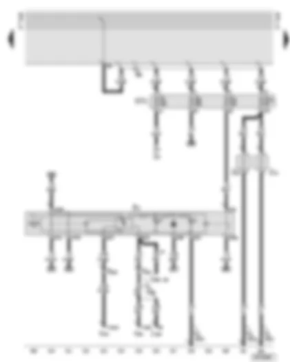 Wiring Diagram  AUDI A8 2002 - Hazard warning light switch - heated washer jets - fuses