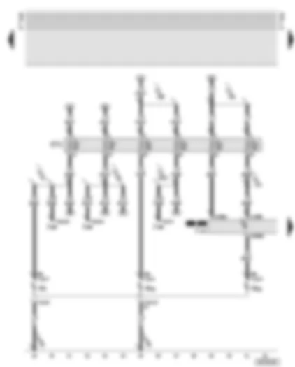 Wiring Diagram  AUDI A8 2002 - Left headlight - fuses - bulb monitoring device