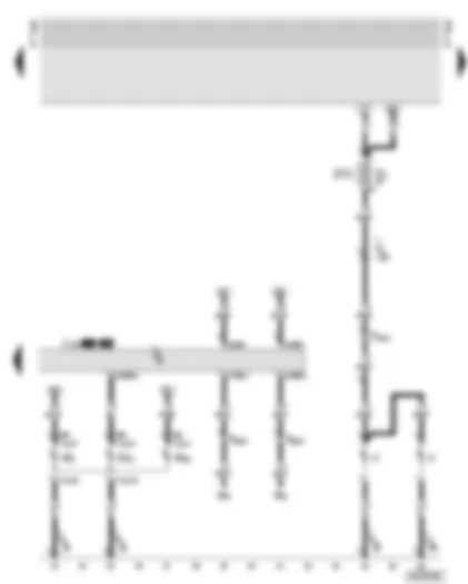 Wiring Diagram  AUDI A8 2001 - Right headlight - bulb monitoring device