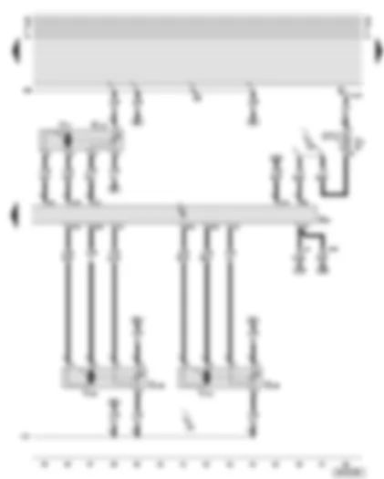 Wiring Diagram  AUDI A8 2001 - Control and display unit for air conditioner - control motors for vents