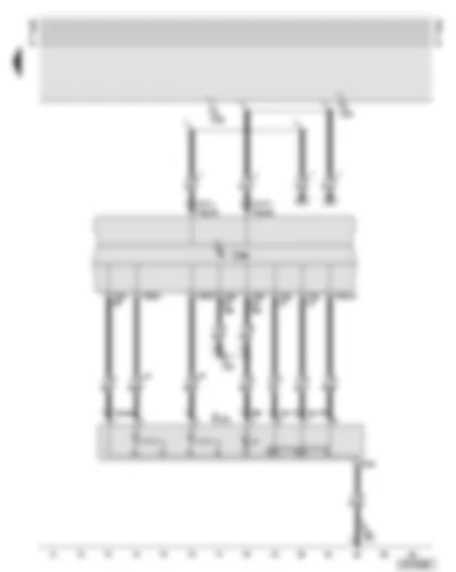 Wiring Diagram  AUDI A8 2002 - Function selection switch II - in centre console