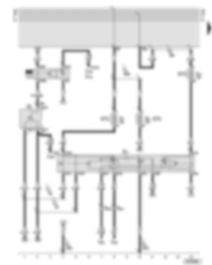 Wiring Diagram  AUDI A8 2000 - Turn signal switch - hazard warning light switch - hazard warning light relay - trailer operation