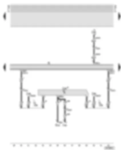 Wiring Diagram  AUDI A8 2002 - Radio - multi-function steering wheel control unit - CAN bus connection - remote control for radio- operated from rear seats