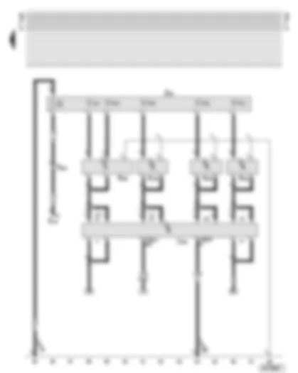 Wiring Diagram  AUDI A8 2001 - Aerials for radio Symphony - aerial selection control unit - heated rear window