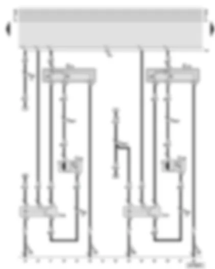 Wiring Diagram  AUDI A8 2002 - Electric head restraint adjustment for rear seats