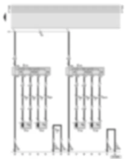Wiring Diagram  AUDI A8 2002 - Electric lumbar support adjustment for rear seats