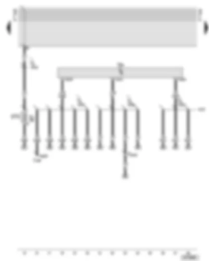 Wiring Diagram  AUDI A8 2001 - Central locking motor with control unit for interior lights switch-off delay and anti-theft alarm system