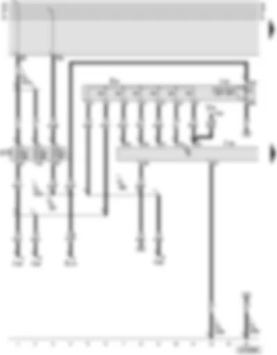 Wiring Diagram  AUDI A8 2002 - Memory operating unit - seat adjustment (with memory) control unit