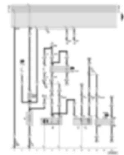 Wiring Diagram  AUDI A8 2002 - Battery - starter - alternator - alternator cut-in relay - starter inhibitor relay
