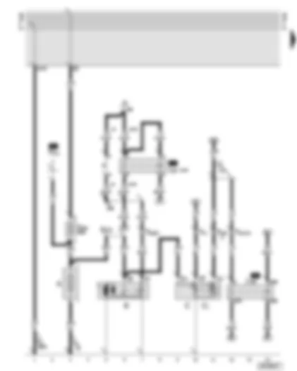 Wiring Diagram  AUDI A8 2000 - Battery - starter - alternator - alternator cut-in relay - starter inhibitor relay