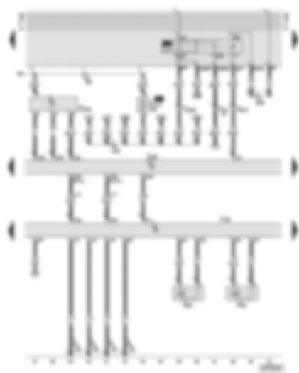 Wiring Diagram  AUDI A8 2000 - Diesel direct injection system control unit - terminal 30 voltage supply relay - diesel direct injection system control unit 2