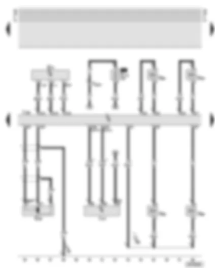 Wiring Diagram  AUDI A8 2002 - Diesel direct injection system control unit - engine speed sender - intake manifold pressure sender - injectors for cylinders 5-8