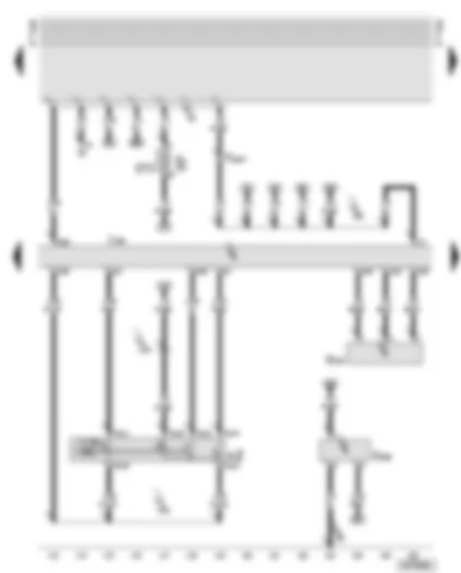 Wiring Diagram  AUDI A8 2000 - Diesel direct injection system control unit - cruise control system switch - fuel pressure sender