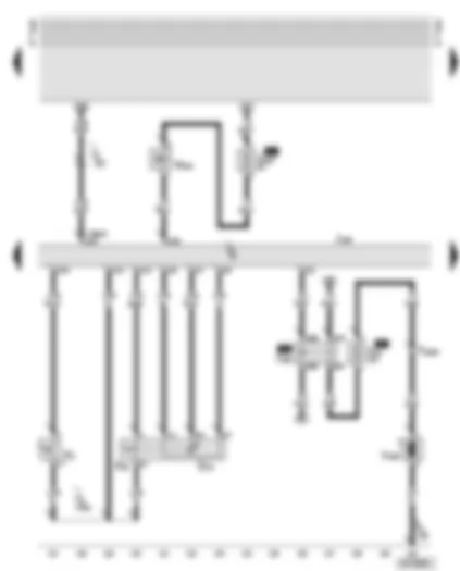 Wiring Diagram  AUDI A8 2002 - Diesel direct injection system control unit - charge air cooling pump relay