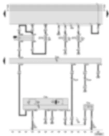 Wiring Diagram  AUDI A8 2001 - Diesel direct injection system control unit - additional heater control unit - fuel pump relay