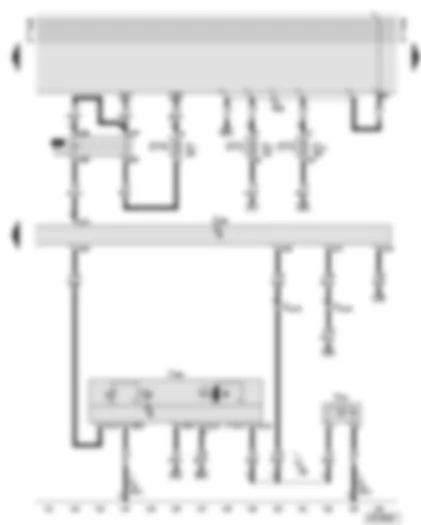 Wiring Diagram  AUDI A8 2002 - Diesel direct injection system control unit - additional heater control unit - fuel pump relay