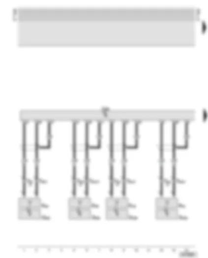 Wiring Diagram  AUDI A8 2000 - Tyre pressure monitor control unit - tyre pressure sensors for tyre pressure