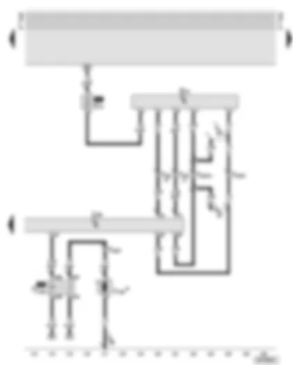 Wiring Diagram  AUDI A8 2001 - Diesel direct injection system control unit - air mass meter - air mass meter fuse