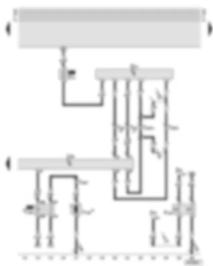 Wiring Diagram  AUDI A8 2002 - Diesel direct injection system control unit - air mass meter - air mass meter fuse - air conditioner pressure switch