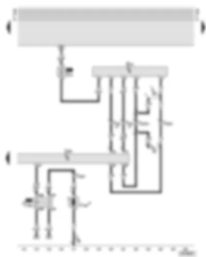 Wiring Diagram  AUDI A8 2000 - Diesel direct injection system control unit - air mass meter - air mass meter fuse