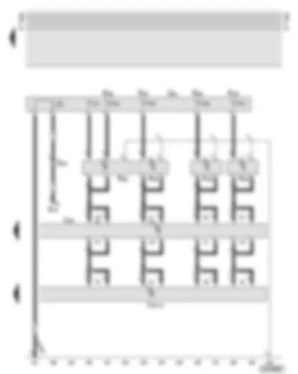 Wiring Diagram  AUDI A8 2001 - Heated rear window with window aerial