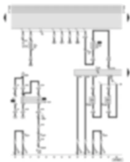 Wiring Diagram  AUDI A8 2002 - Motronic control unit - starter inhibitor relay - inlet camshaft timing adjustment valves
