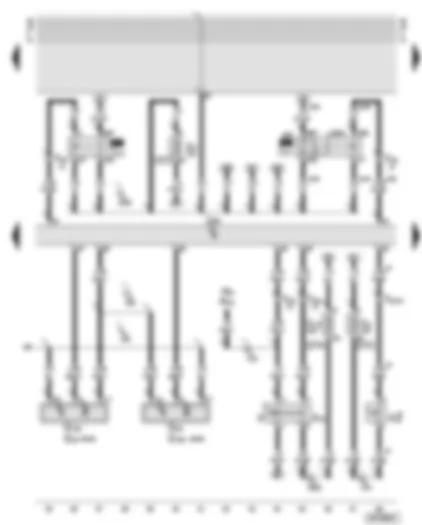 Wiring Diagram  AUDI A8 2001 - Motronic control unit - Hall senders - brake light switch - clutch pedal switch - Motronic current supply relay