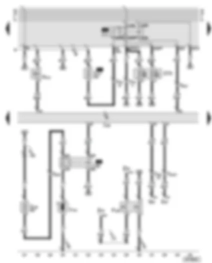 Wiring Diagram  AUDI A8 2002 - Motronic control unit - fuel pump relay - secondary air pump motor - secondary air inlet valve - secondary air pump relay