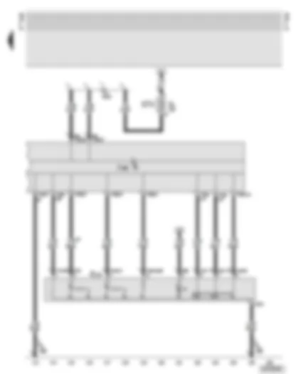 Wiring Diagram  AUDI A8 2002 - Dash panel insert - function selection switch II in centre console