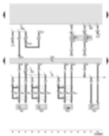 Wiring Diagram  AUDI A8 2003 - Engine control unit - knock sensor 1 - engine speed sender - coolant temperature sender