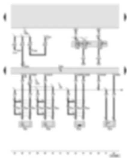 Wiring Diagram  AUDI A8 2010 - Engine control unit - knock sensor 1 - engine speed sender - coolant temperature sender