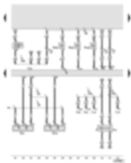 Wiring Diagram  AUDI A8 2003 - Engine control unit - inlet camshaft timing adjustment valve 1 - Hall senders - brake light switch - torque rod valve