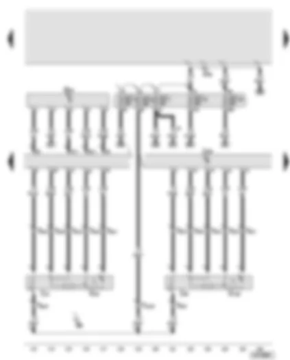 Wiring Diagram  AUDI A8 2003 - Engine control unit - air mass meter - lambda probe - lambda probe 2