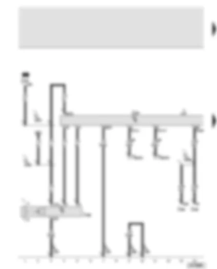 Wiring Diagram  AUDI A8 2003 - Airbag control unit - battery cut-off relay