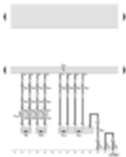 Wiring Diagram  AUDI A8 2003 - Airbag control unit - airbag igniter - driver